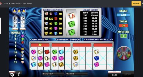 Dice spinner napoleon games